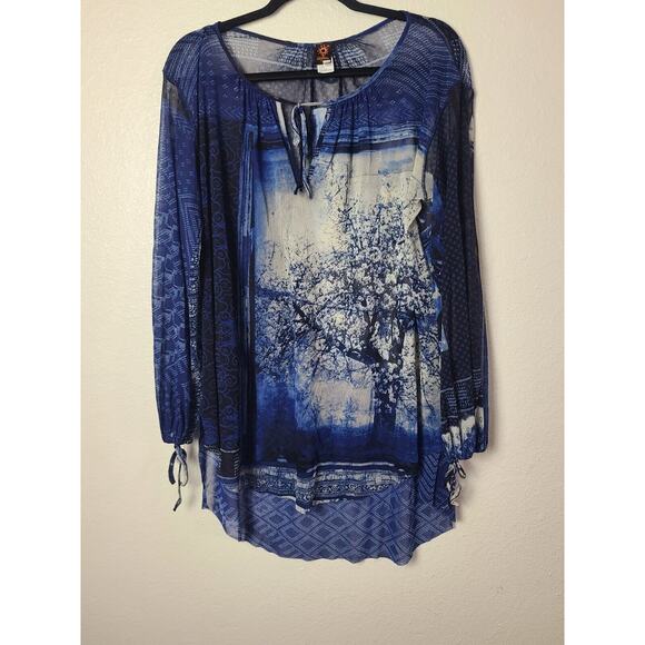 SUPER RARE JEAN PAUL GAULTIER MESH HIGH LOW TOP / TUNIC / COVER UP Size S - Picture 4 of 16